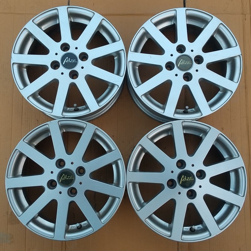 Alze 14インチホイール 4本 14×5.5J PCD100 4H