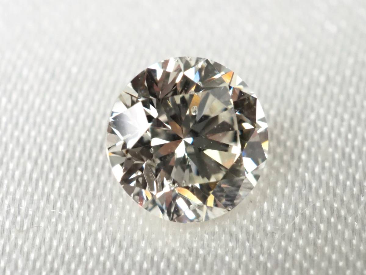 2122E】ソーティング付 ルース 天然ダイヤモンド 0.409ct/I/SI-2/GOOD