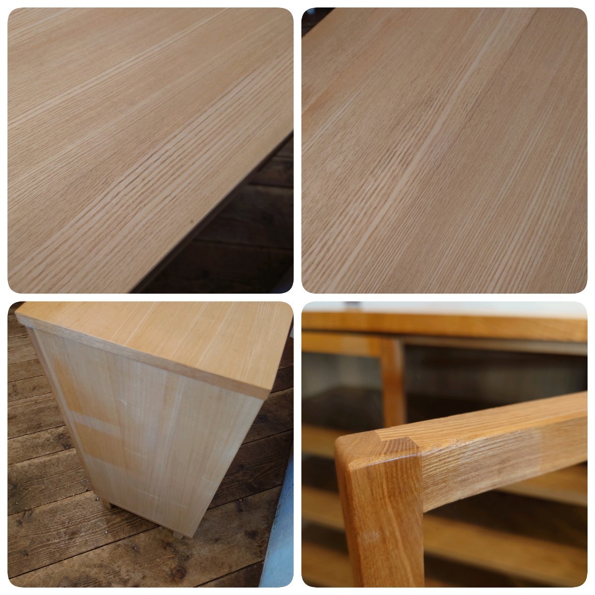 無印良品 MUJI オーク材 ガラス扉 キャビネット 幅80cm CA-333/レトロ 