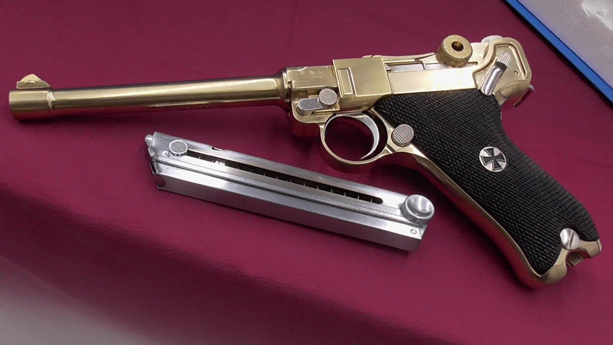 フランクリン・ミント 22K金属モデルガン ルガーP08 6インチ