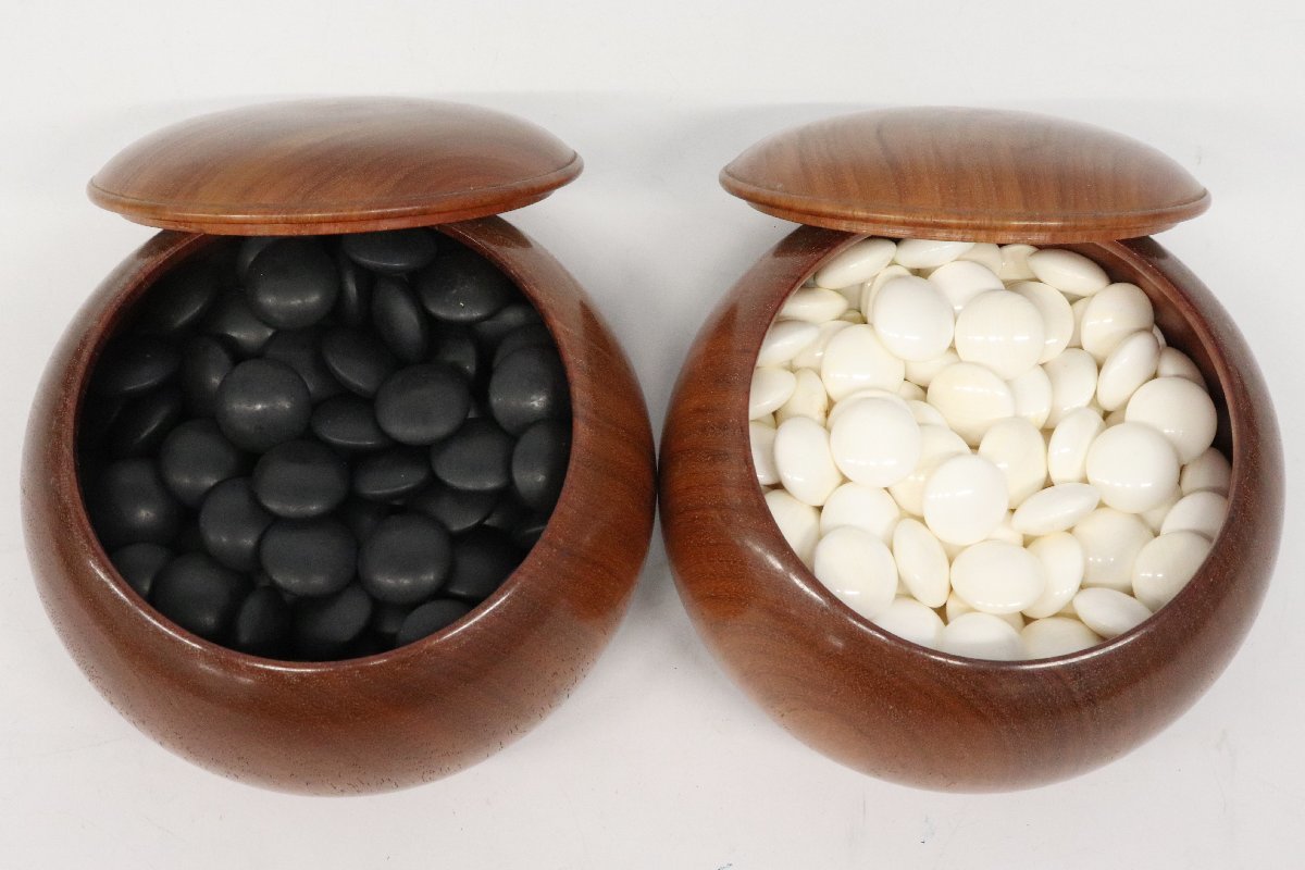 1円～◆おたからや◆L0498 碁石 黒180個/白182個