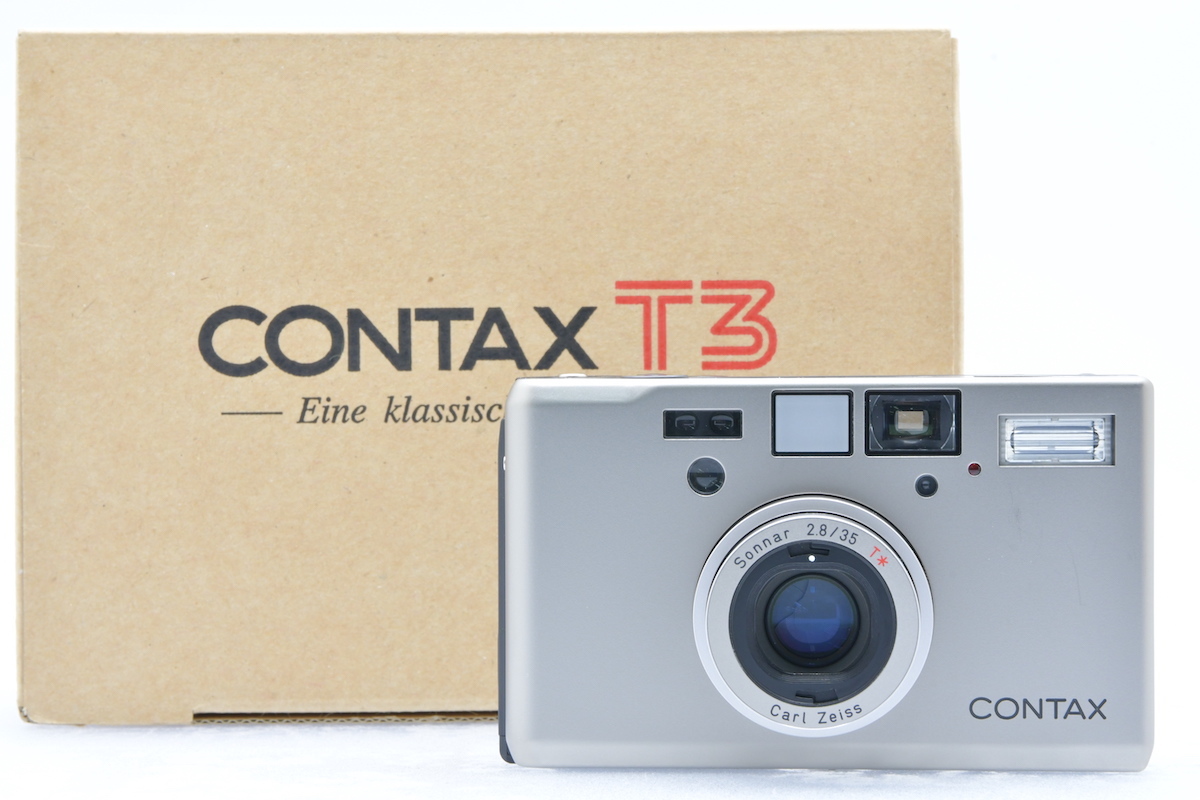 CONTAX T3 前期型 シングルティース / 35mm F2.8 T* コンタックス AFコンパクトフィルムカメラ 箱付き