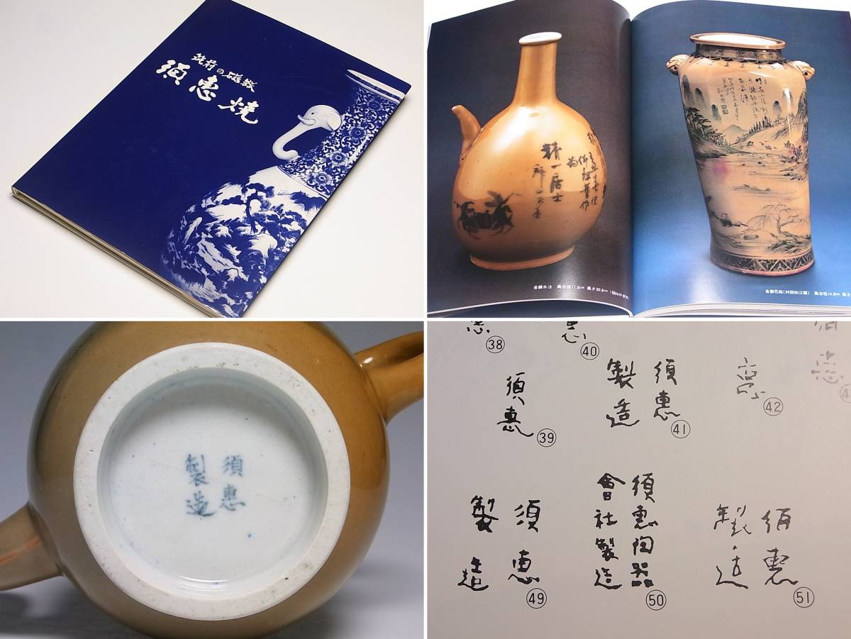 特別出品 筑前黒田藩窯 須恵焼 金錆染付農景図水注 幕末時代 【公式通販】