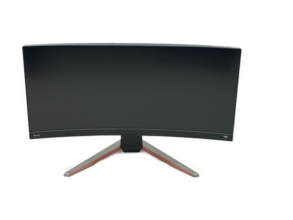 BenQ MOBIUZ EX3415R 湾曲ゲーミングモニター 34インチ 最大144Hz IPS 3440x1440 ディスプレイ PC周辺機器 中古 C8210734