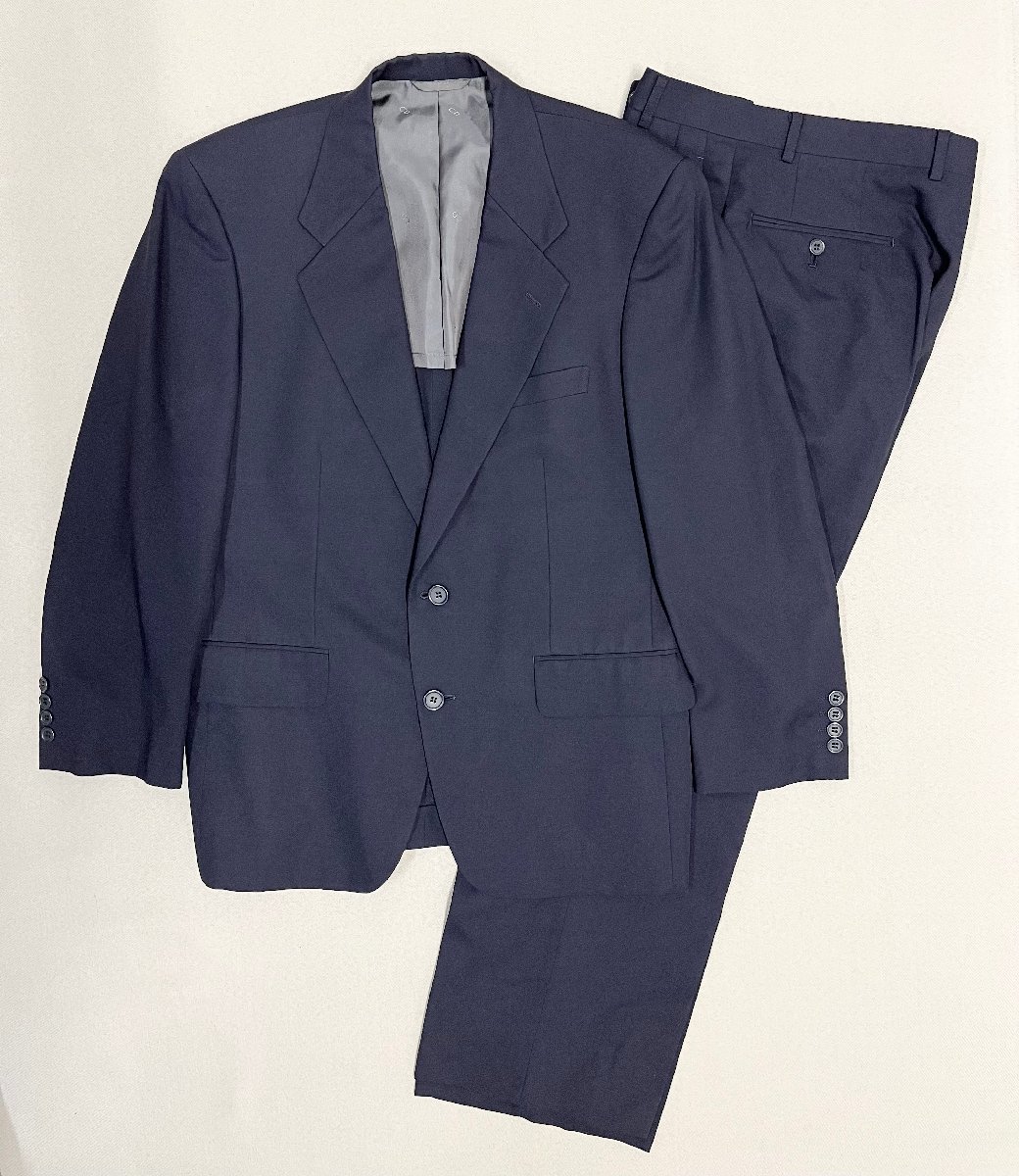 ●Christian Dior MONSIEUR クリスチャンディオール ムッシュ セットアップ ジャケット パンツ ネイビー系 サイズA5 メンズ 0.91㎏●