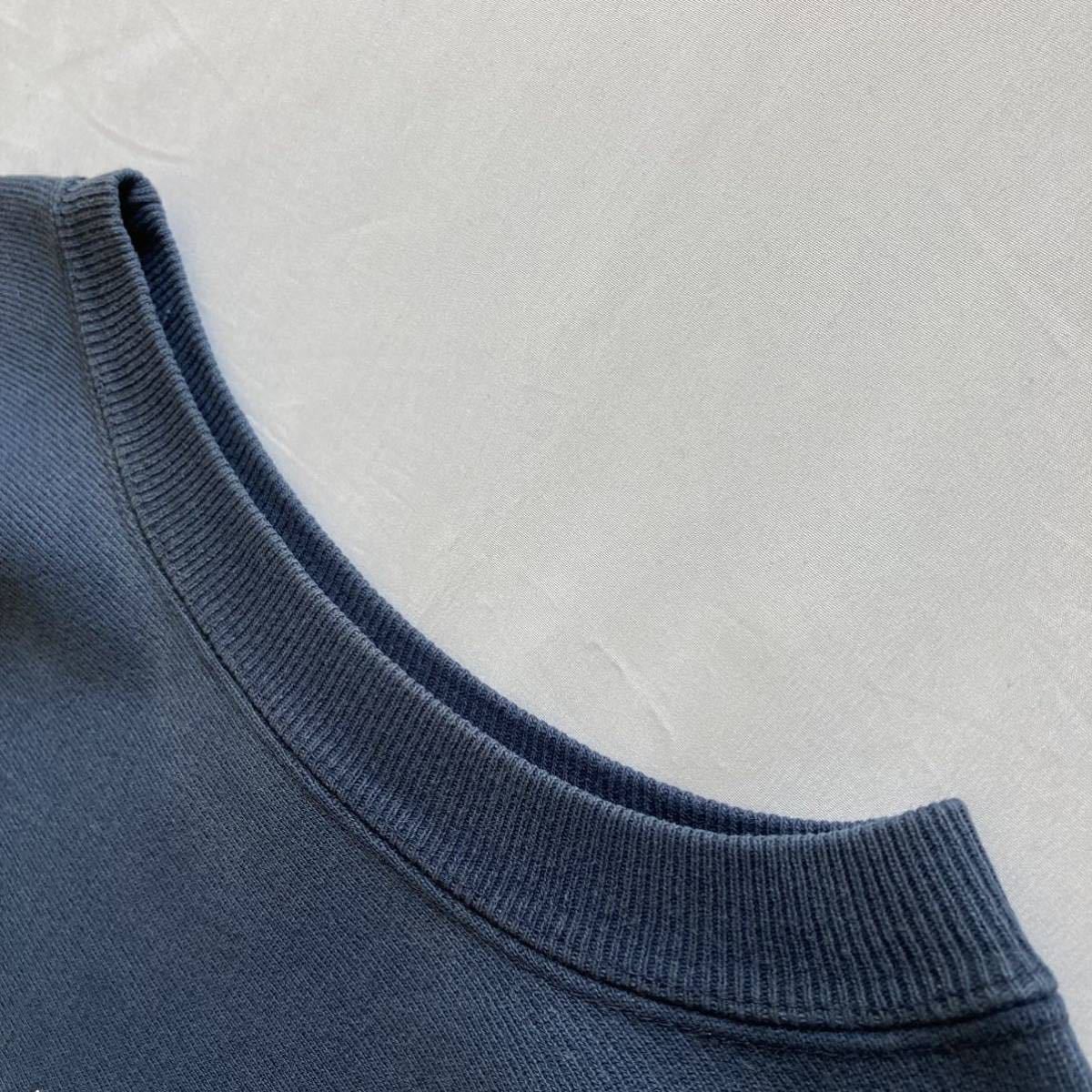 美品 ネイビー NAVY 白プリント グッドフェード 80