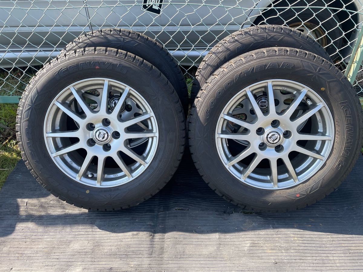 スタッドレスタイヤ GOOD YEAR 4本セット 195/65R15 中古