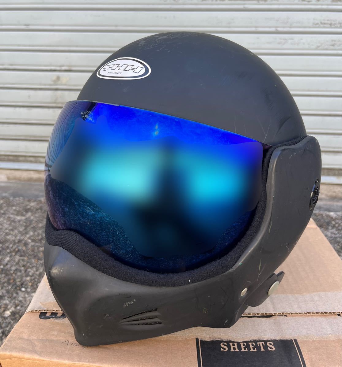 THH アゴ部可動式ヘルメット XLサイズ 黒マット | THH Japan 限定復刻THH