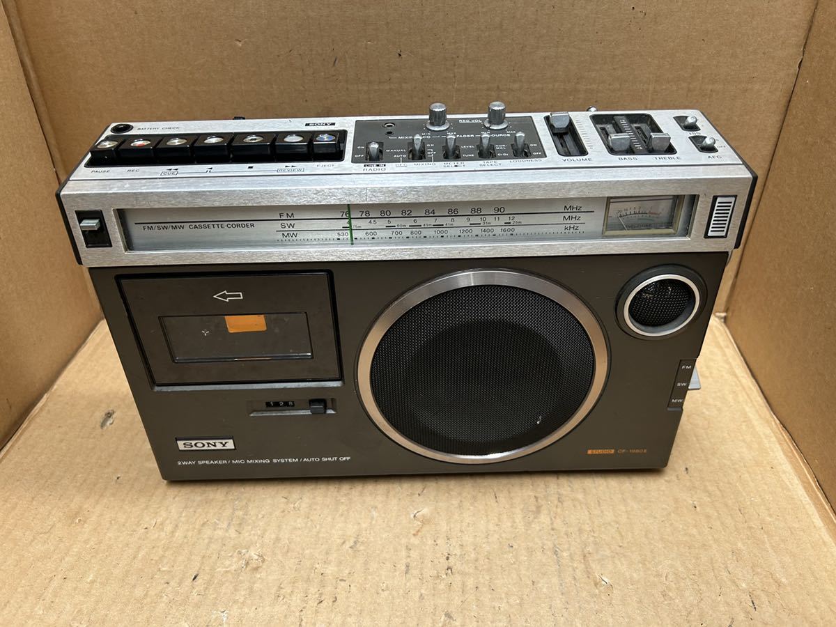 現状品/SONY ソニー スピーカー CF-1980II ラジカセ 2WAY SPEAKER