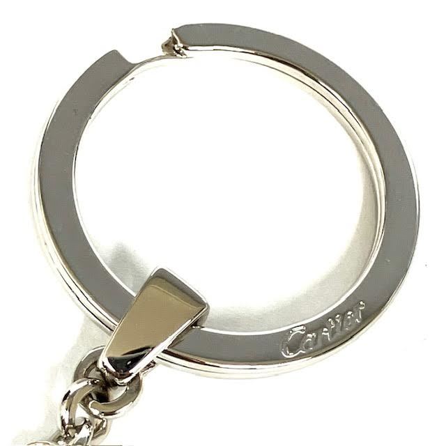 仙101【美品】Cartier Cハート キーリング キーホルダー カルティエ