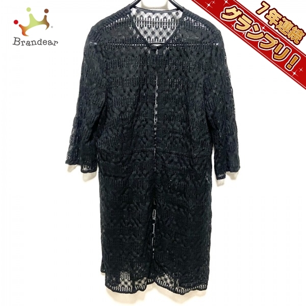 レリアン Leilian カーディガン サイズ13 L - 黒 レディース 長袖 トップス