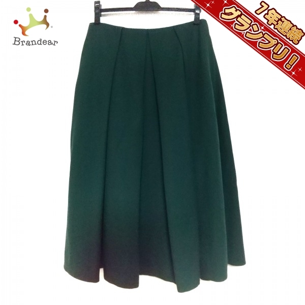 ドゥロワー Drawer ロングスカート サイズ40 M - グリーン×ライトブルー レディース ボトムス