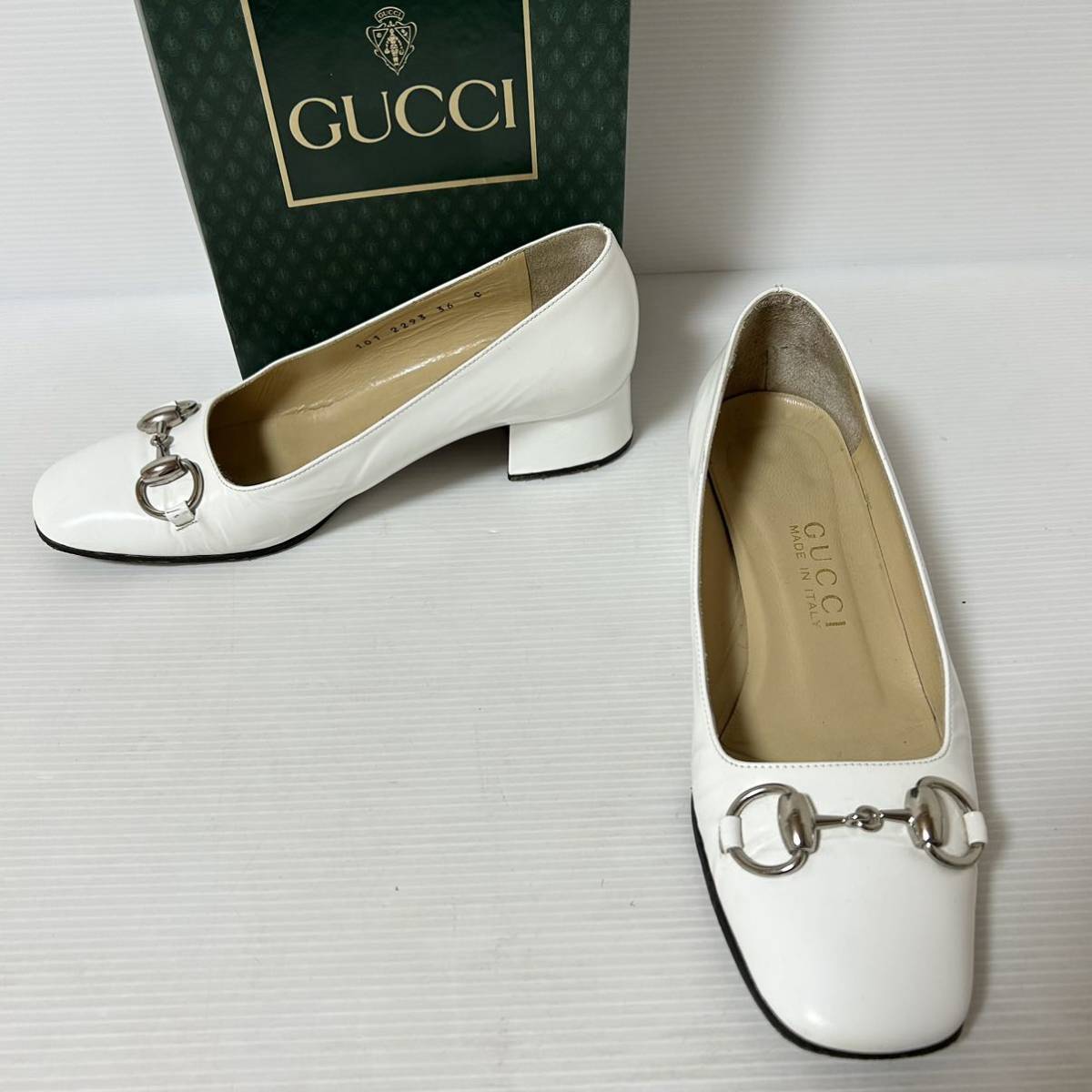 美品】OLD GUCCI オールドグッチ ホースビットパンプス エナメル 