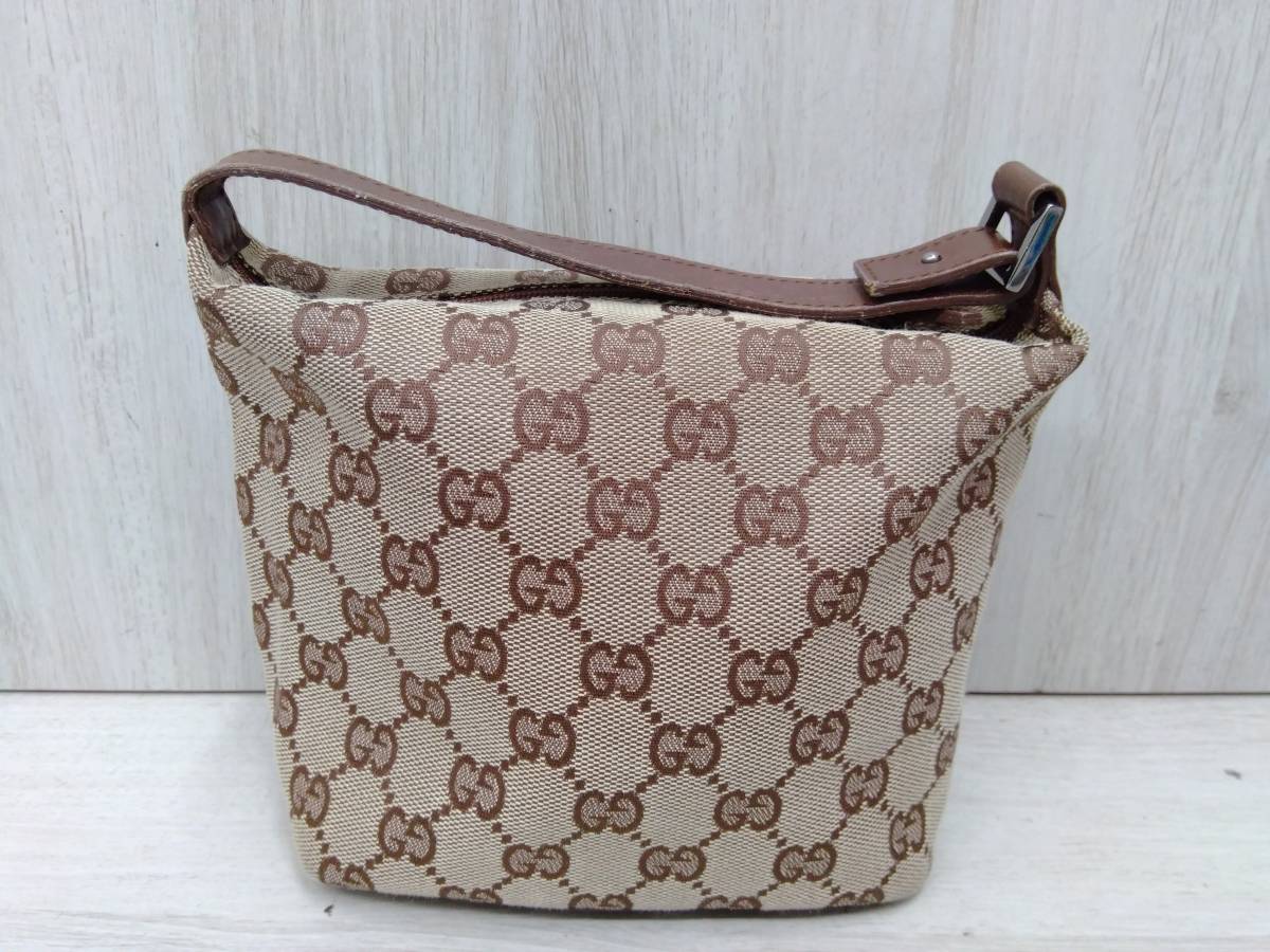 グッチ GUCCI／GGキャンバス 34080／ハンドバッグ ポーチ 保存袋付 