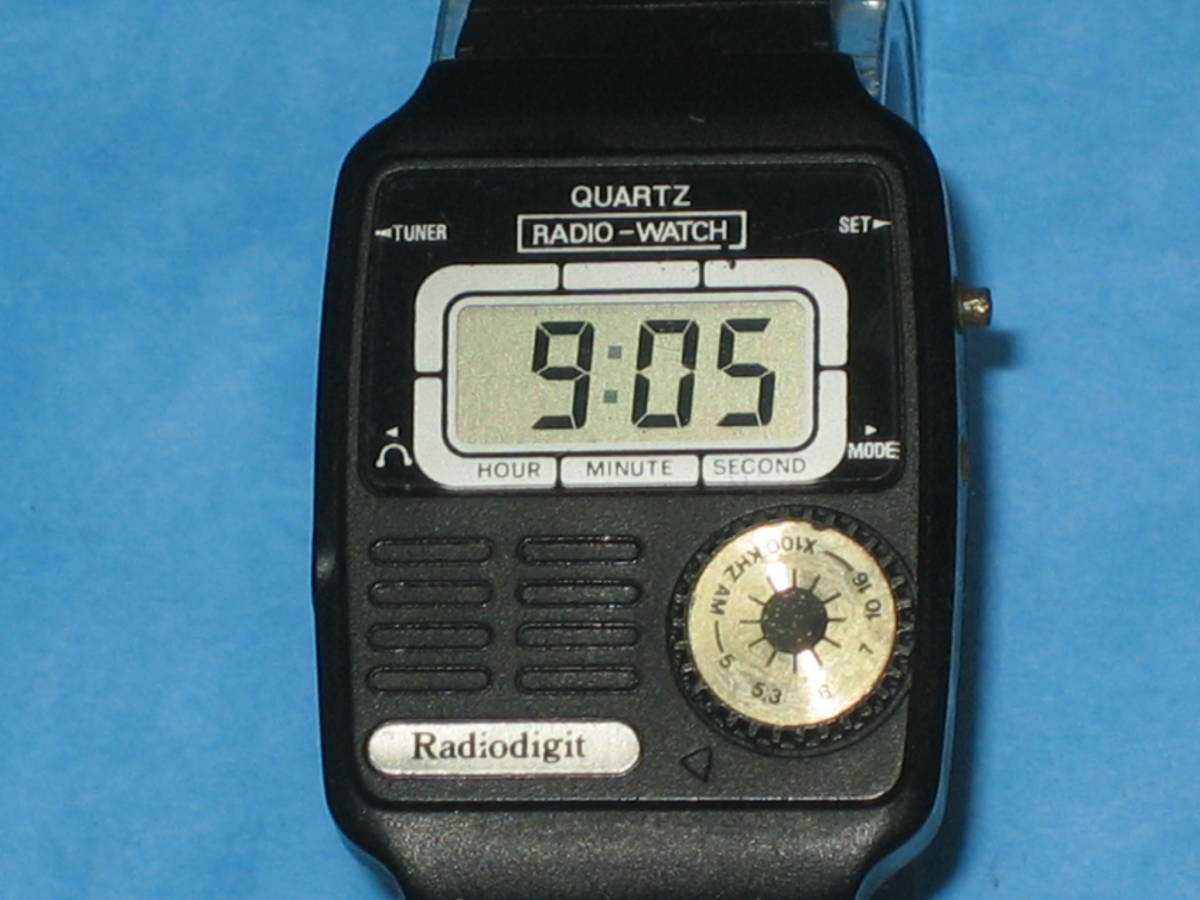 ◆Radiodigit ＡＭラジオ付き デジタル腕時計 動作品◆ 