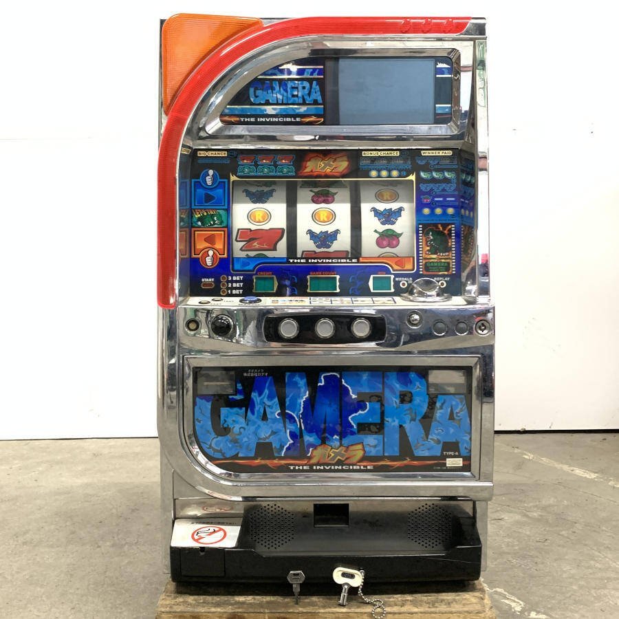 【低価，定番】 関東のみ発送可 ロデオ オオガメラ パチスロ機 メダル機 サイズ≒W480 H810 D380 mm 総重量≒32.8㎏ ドアキー/設定キー付き 現状品(パチスロ実機)｜売買されたオークション情報、yahooの商品情報を パチスロ実機