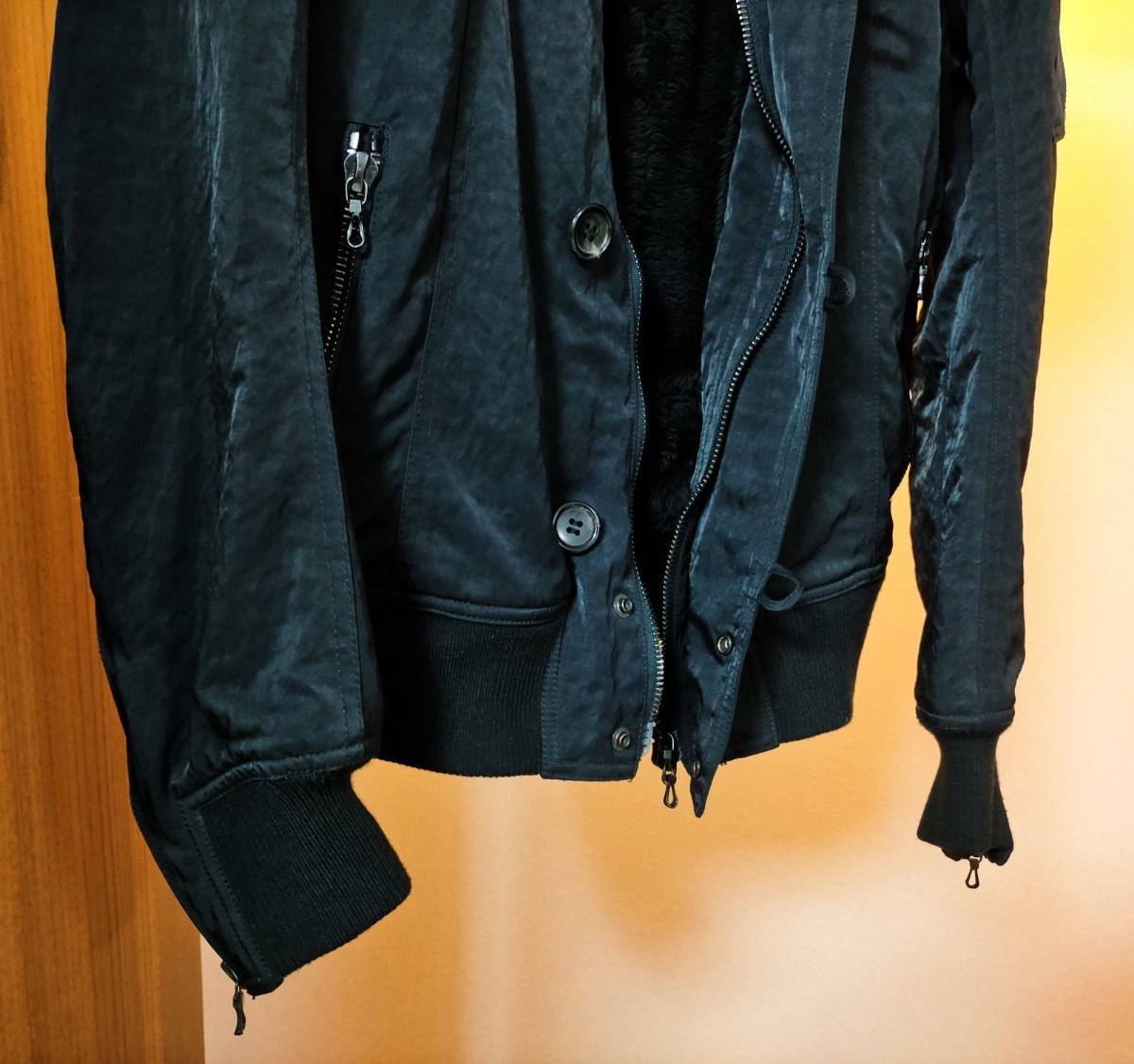 美品￥85800】シェラック N-2B ナイロンツイル フライトジャケット 