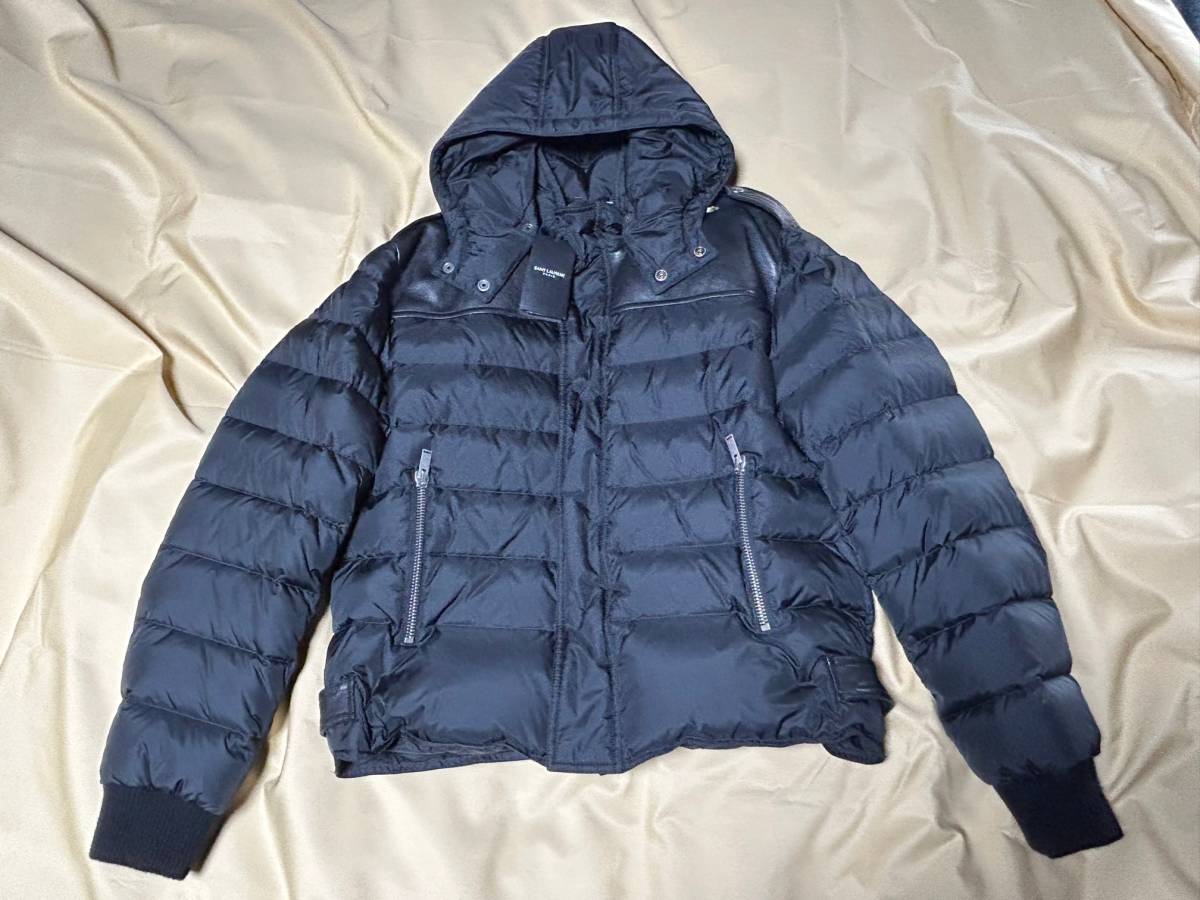 未使用 SAINT LAURENT PARIS サンローランパリ NYLON DOWN JACKET 