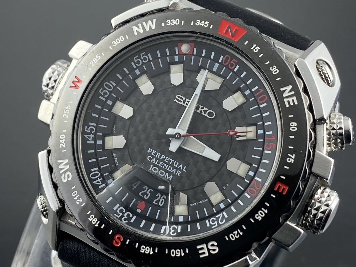 A1218]1円～☆メンズ腕時計 SEIKO セイコー パーペチュアルカレンダー 