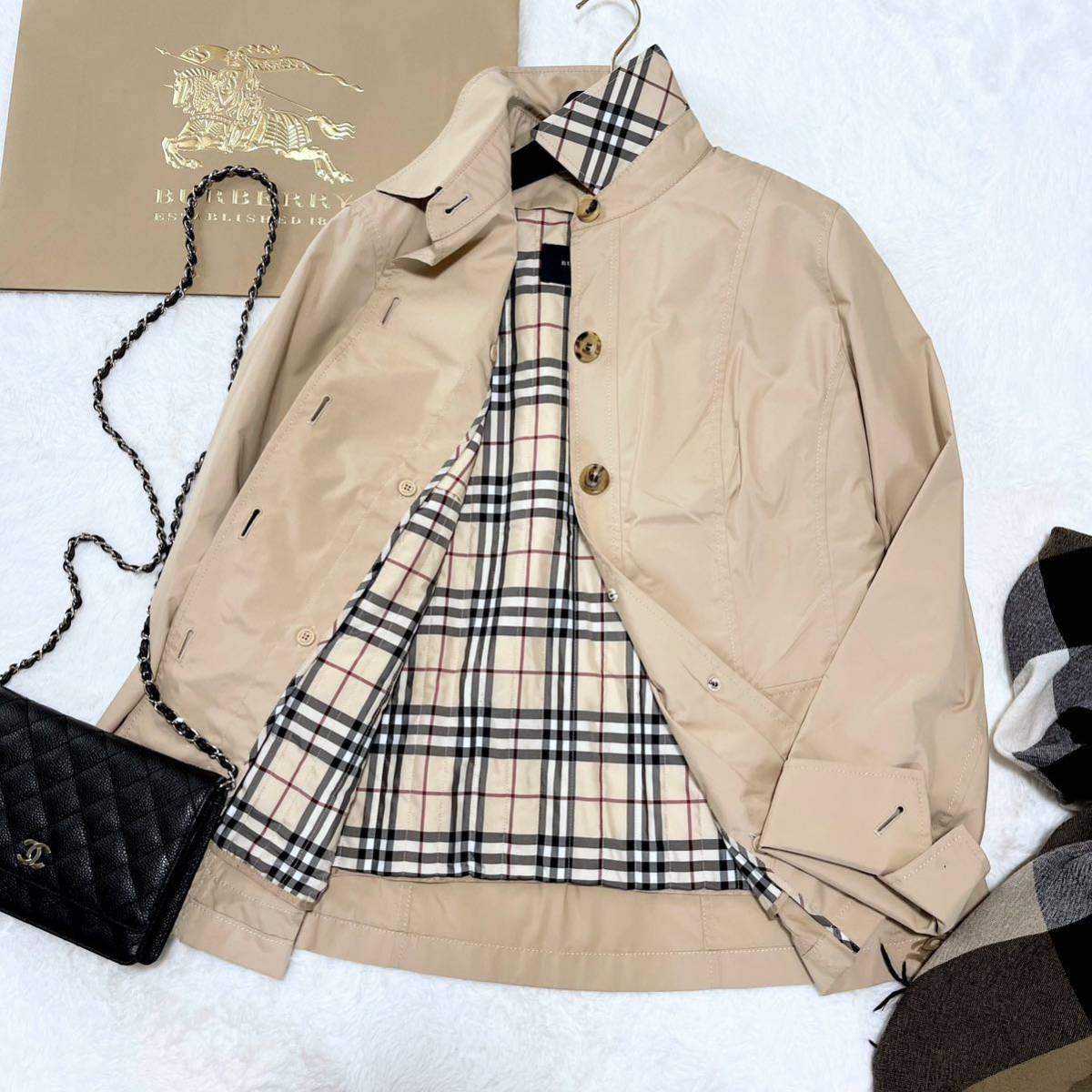 美品 バーバリー BURBERRY バーバリーロンドン ウールコート ロング 