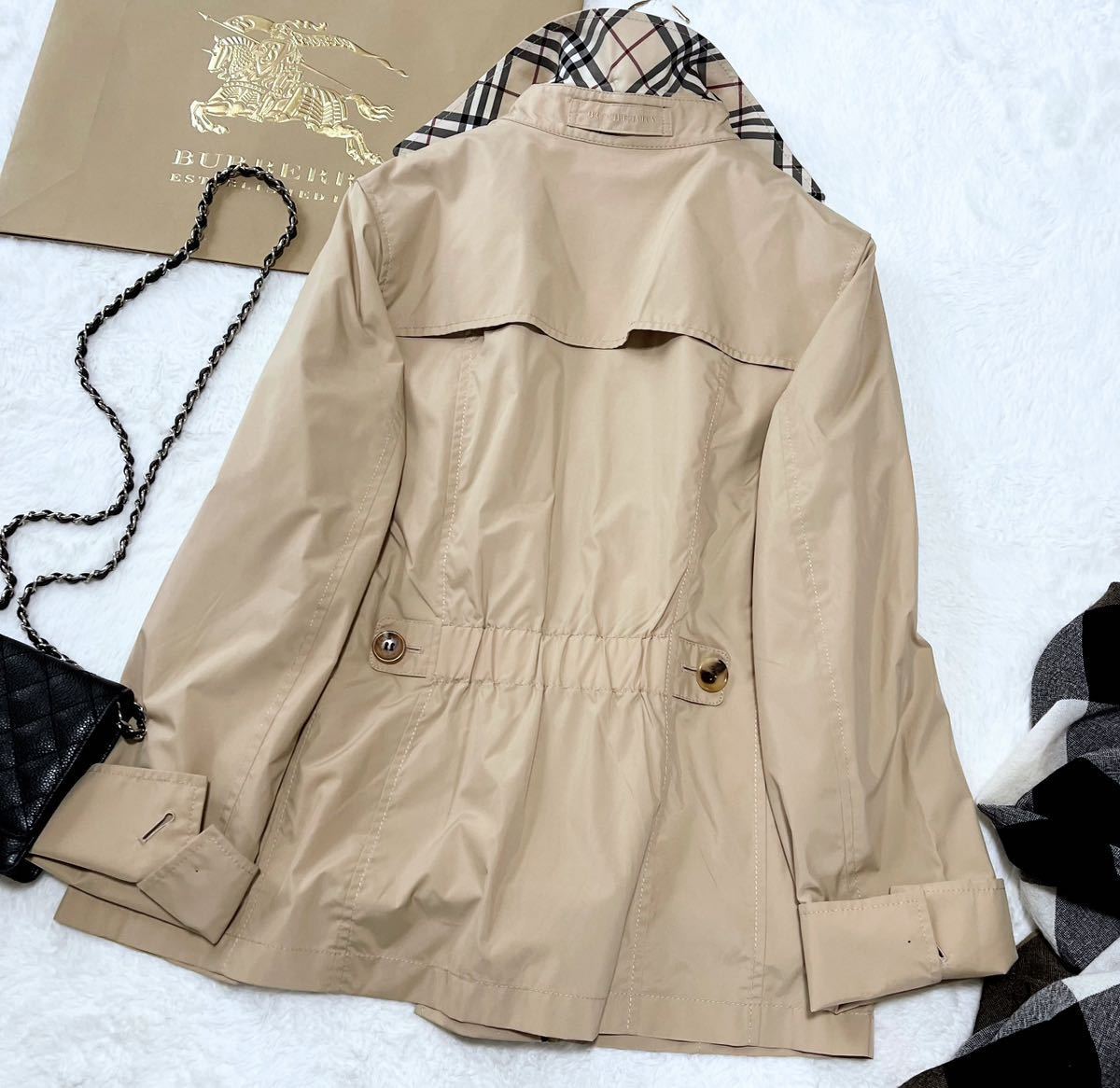 大きいサイズ 超美品 バーバリー BURBERRY バーバリーロンドン 中綿 