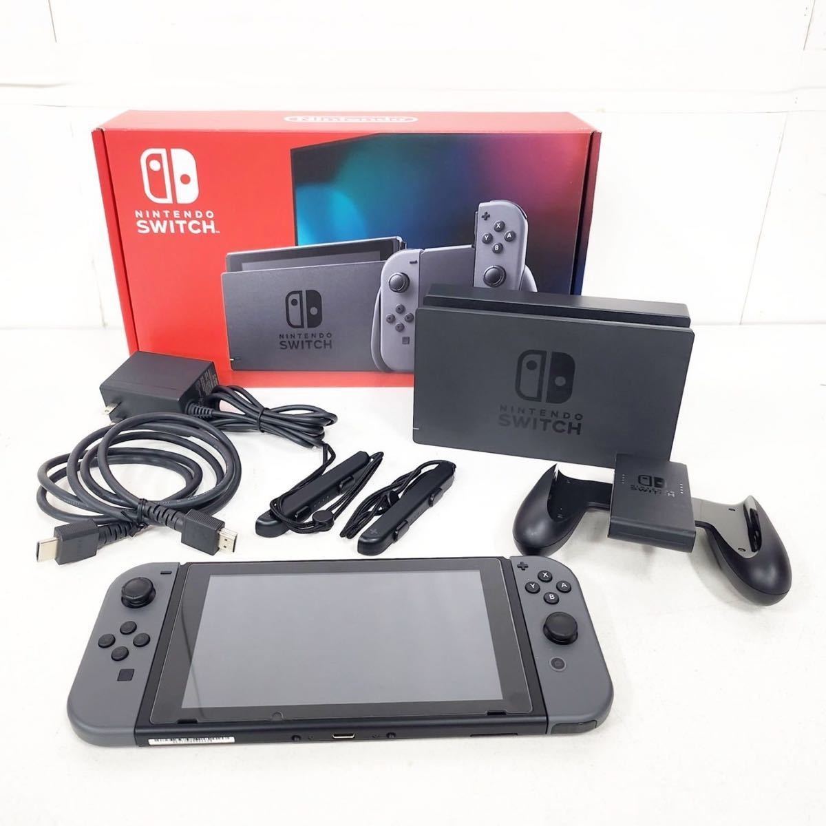 Nintendo Switch 本体 HAC-001(-01) Joy-Con グレー 動作確認初期化
