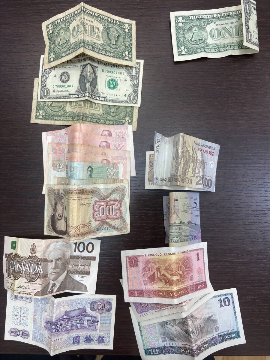 4523A 外国銭 ドル アメリカ 中国 ヨーロッパ カナダ シンガポール
