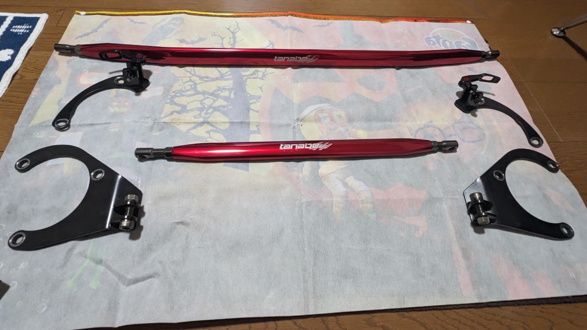 tanabe SUSTEC STRUT TOWER BAR　フロント&リアセット SUSTEC QUICK RELEASE LEVERフロントのみ Tanabe Strut Tower NST61 Sustex Racing