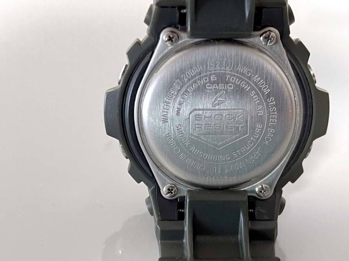 送料無料】G-SHOCK AMG-M100A マルチバンド/タフソーラー ☆CASIO電波 