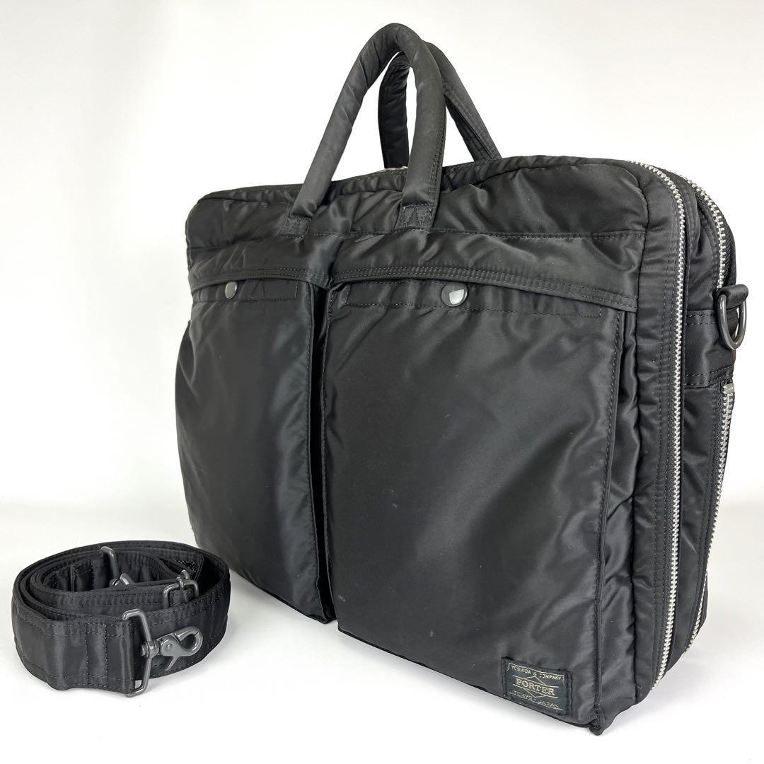 1円【良品】PORTER ポーター TANKER タンカー メンズ 二層式 ビジネス