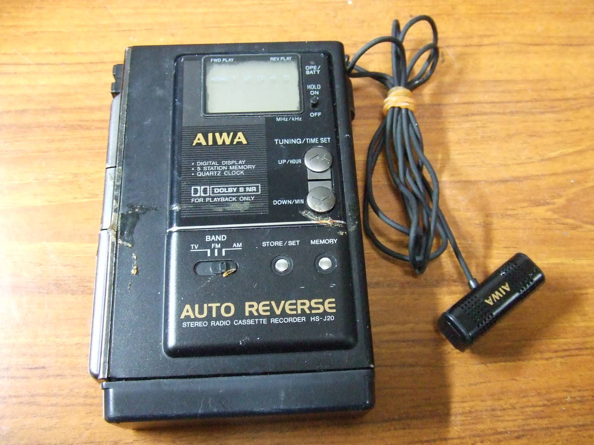 超希少 AIWA ポータブルカセットプレイヤー HS-J7 アイワ 【公式通販】