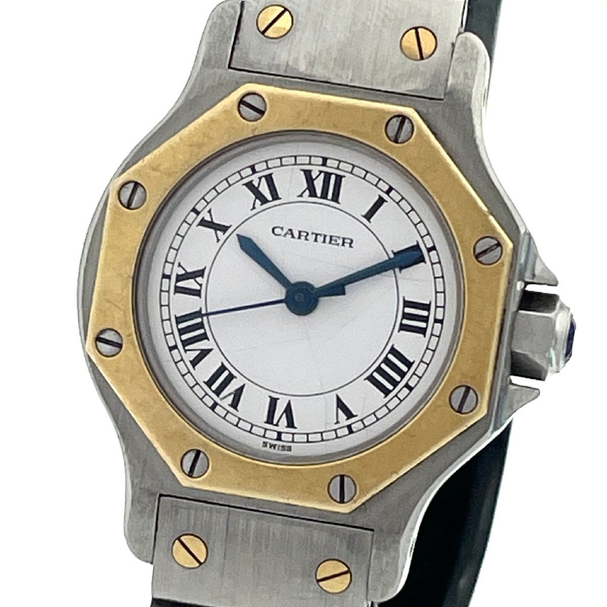ω美品【Cartier カルティエ サントス オクタゴンSM オートマティック 