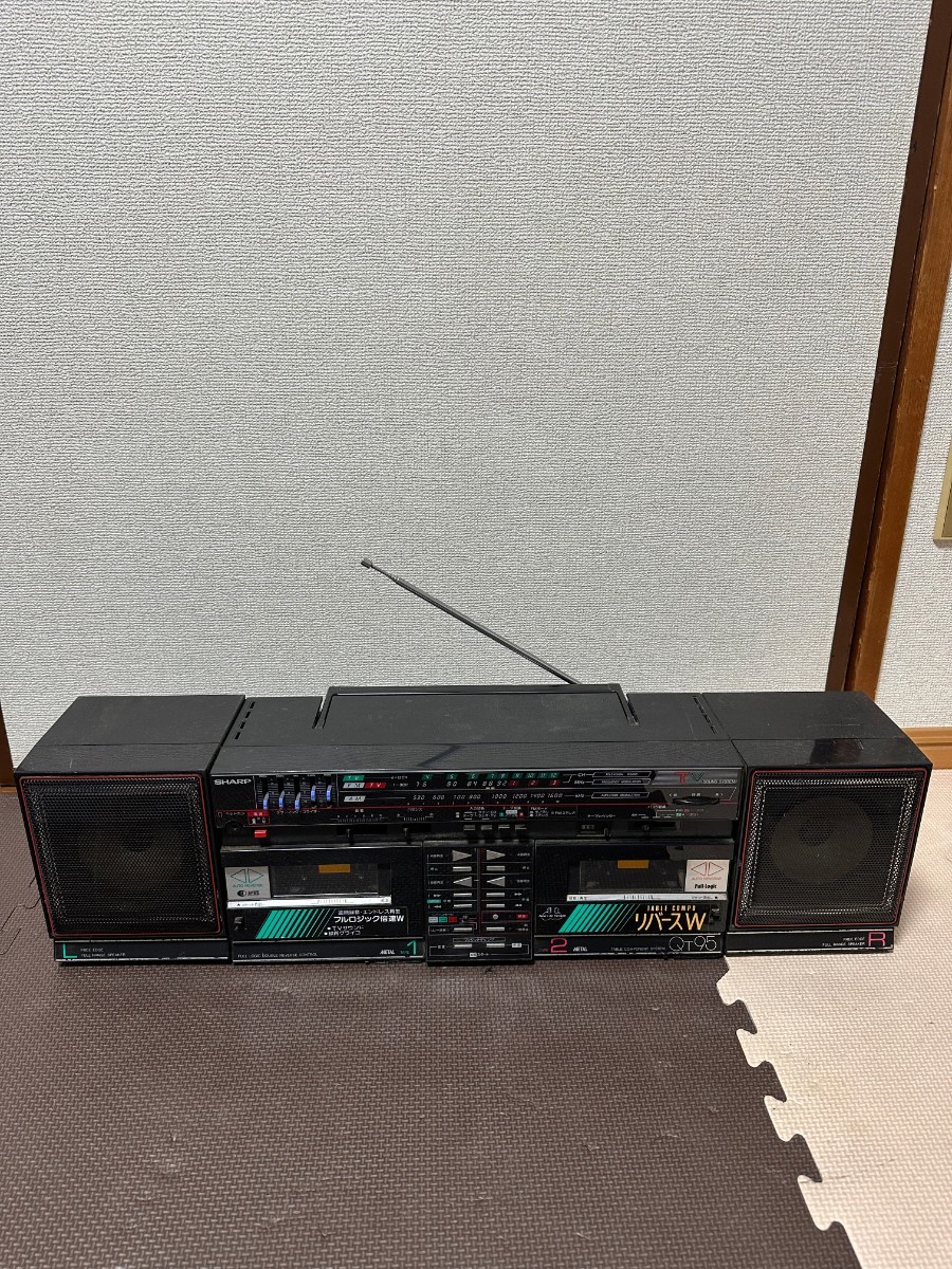 SHARP QT-95 ラジカセ 動作品 SHARP シャープ - QT-95 ダブルラジカセ Yahoo!オークション ラジカセ