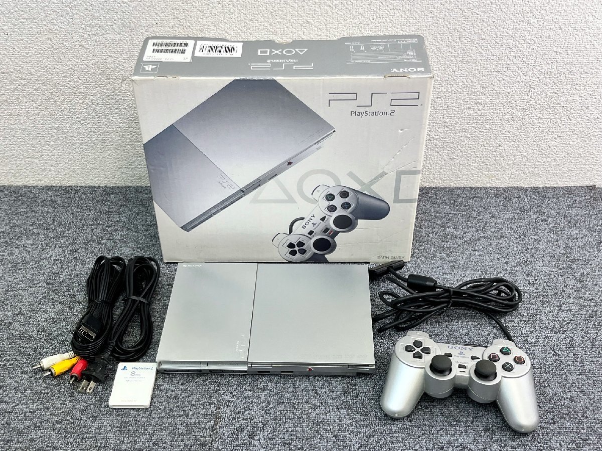 SONY プレイステーション2 PS2 薄型 本体 SCPH-90000 コントローラー 
