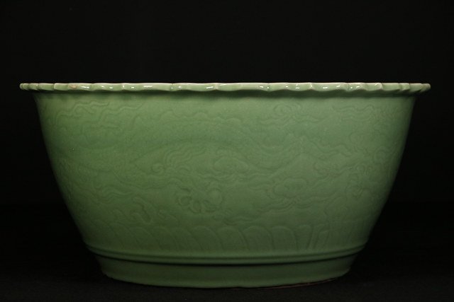  皇帝 中国古玩 龍泉窯 青磁大鉢 龍紋 幅５７ｃｍ 検 青磁 鉢 唐物 中国美術 骨董品(青磁)｜売買されたオークション情報、yahooの商品情報をアーカイブ公開 - オークファン 骨董陶磁器一般