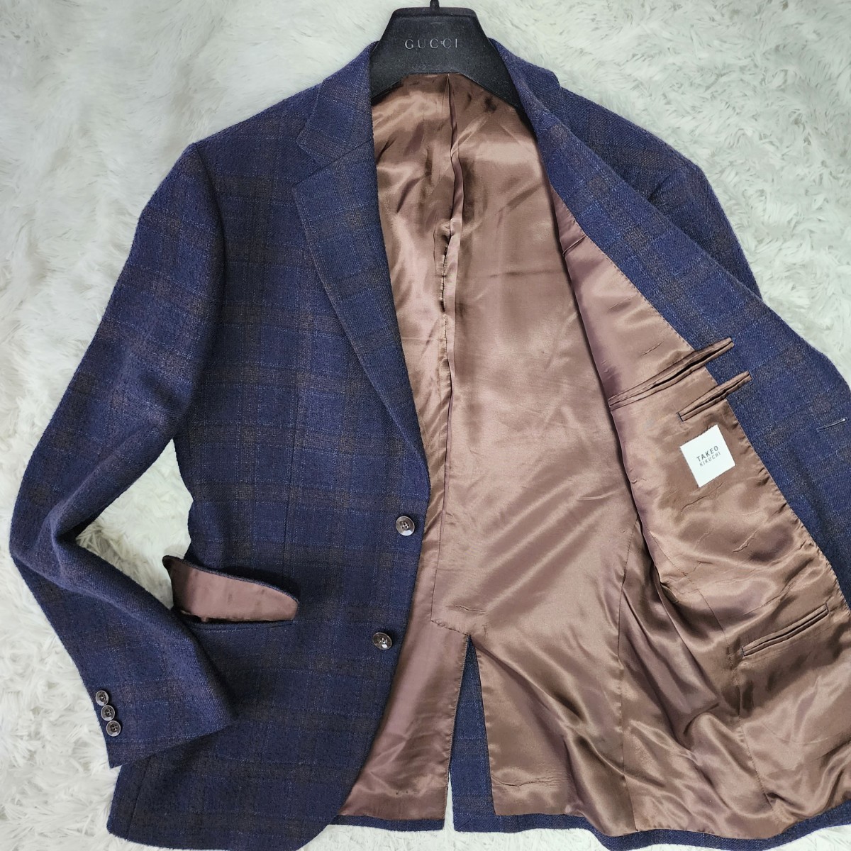 美品 XL相当 タケオキクチ【大人の色気】TAKEO KIKUCHI テーラード 