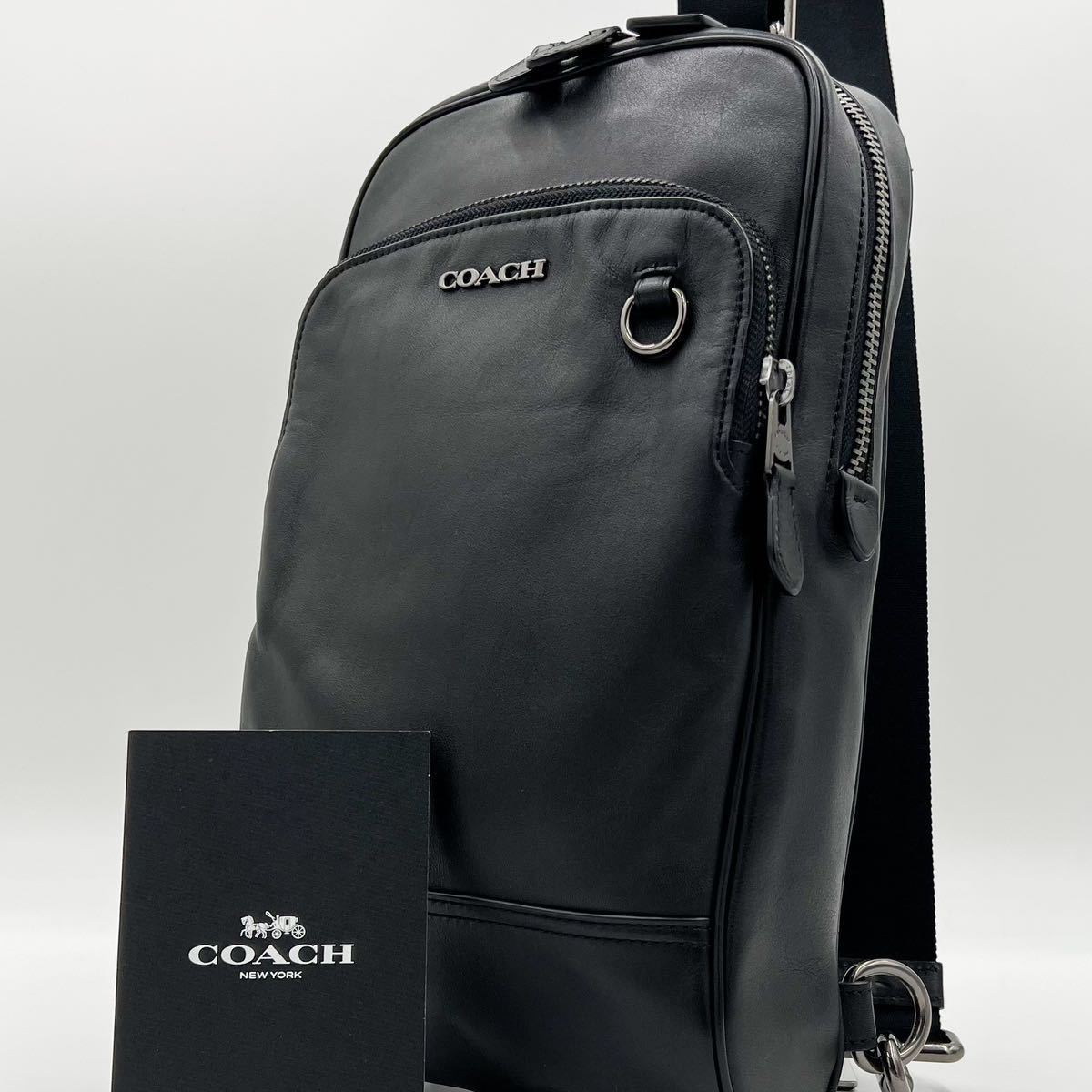 極美品】COACH コーチ メンズ 定価13万 グラハム クロスボディ 