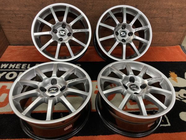 ◆ホイールのみ4本セット! スポーテックMONO10 7J ET27 16インチ 108-4H プジョー 308 307 208 207 206 シトロエン スタッドレス チェーン