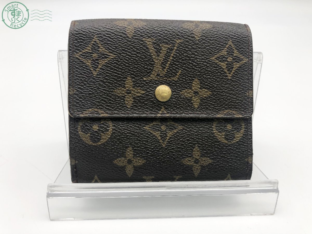 11282476　▽ LOUIS VUITTON ルイヴィトン M61652 TH0996 モノグラム ポルトモネ ビエ カルトクレディ 三つ折り 財布 ブラウン系