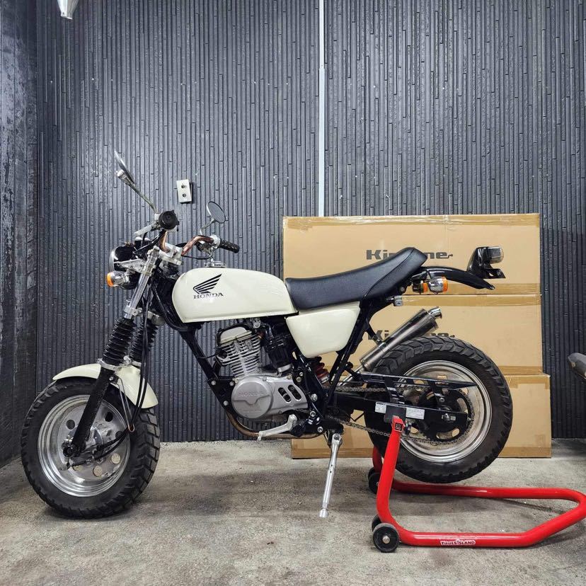 ホンダエープ50 ホンダ エイプ50 キャブ用 Sukoonマフラー 50φ 黒