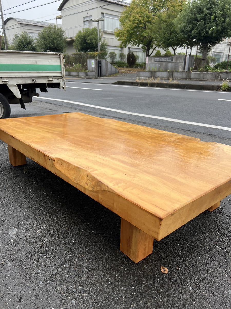 座卓 一枚板 ローテーブル テーブル 天然木 無垢 欅 和家具 高級座敷