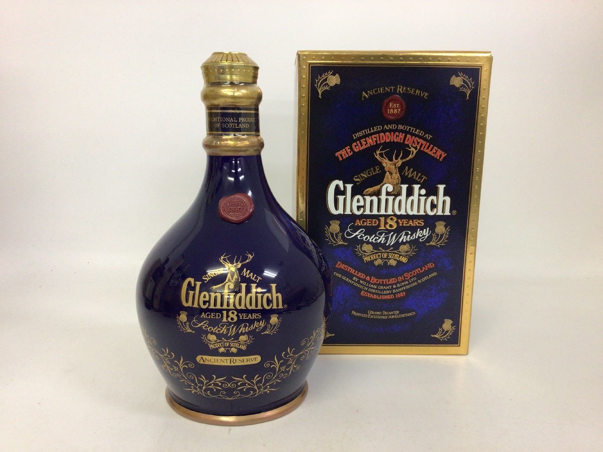 103グレンフィディック 18年 エンシェント リザーブ 青陶器700ml【重量番号:2】