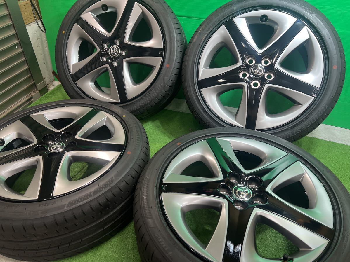 ★新車外し★トヨタ★50系プリウス 後期型 ツーリング 純正タイヤホイール4本 2021年製造 BRIDGESTONE TURANZA 215/45R17★20/30 カローラ