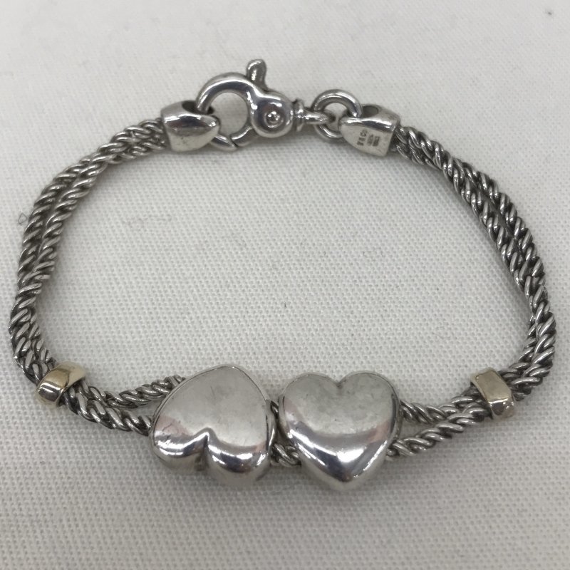 ティファニー TIFFANY＆CO ダブルロープ ハート ネックレス シルバー