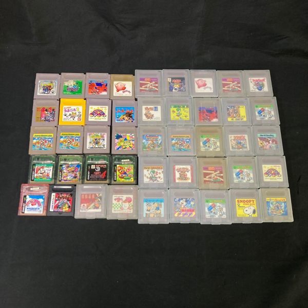 DJe462り06 Nintendo 任天堂 GAME BOY ゲームボーイ カラー ゲームソフト カセット 45点 まとめ