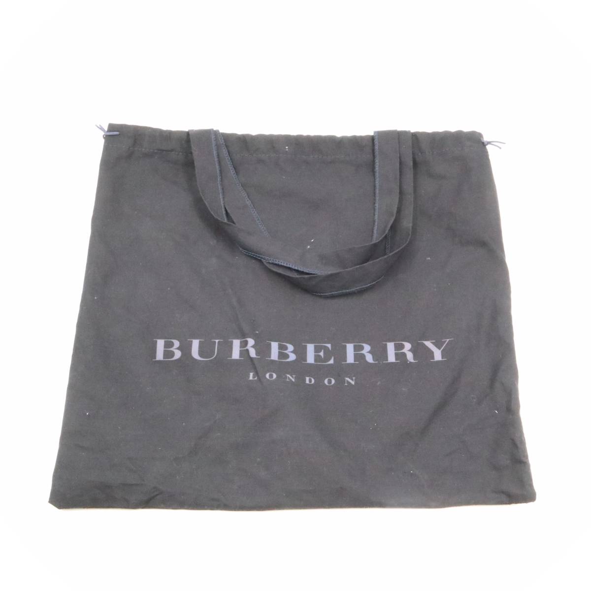 ☆BURBERRY バーバリー ノバチェック PVC×レザー トートバッグ