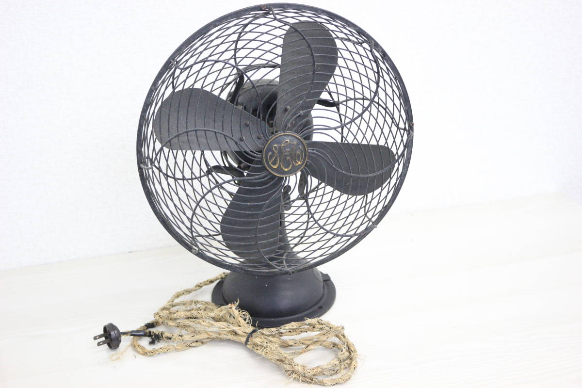 引取可/福岡市博多区】アンティーク 黒色 鉄製 扇風機 芝浦 電機