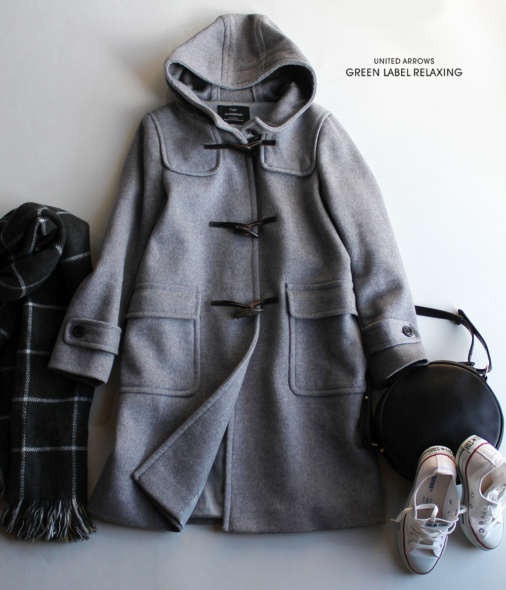 ユナイテッドアローズgreen label relaxing／ウールメルトンフーディ