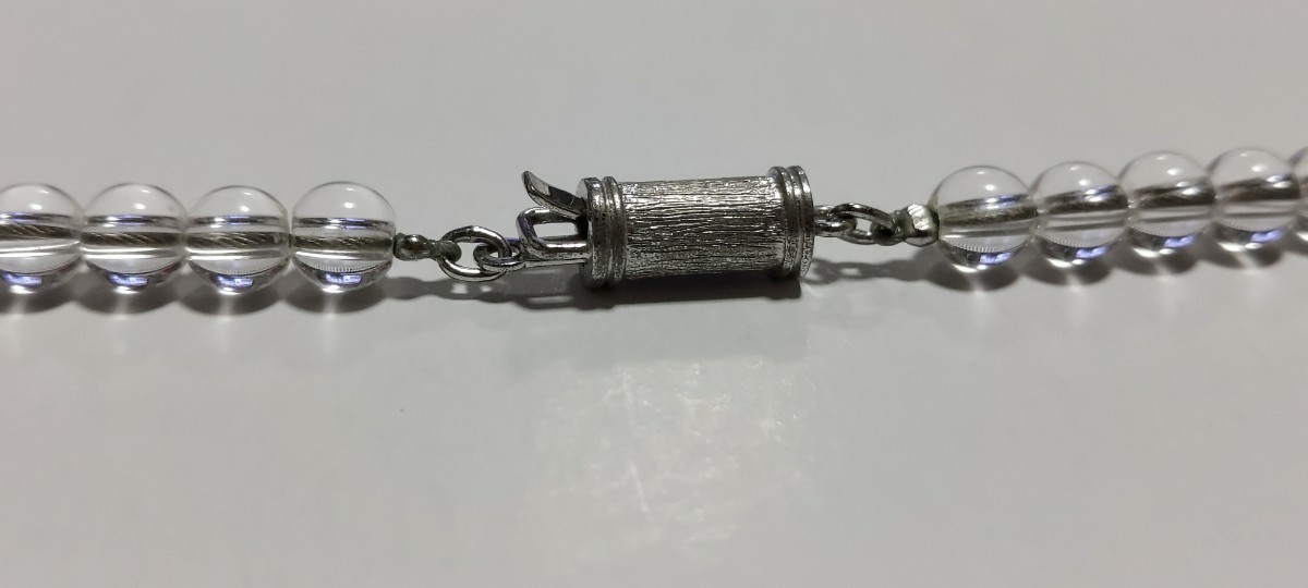 ファイテン　アスリートクリスタル　水晶　ネックレス　LLサイズ　45㎝　phiten