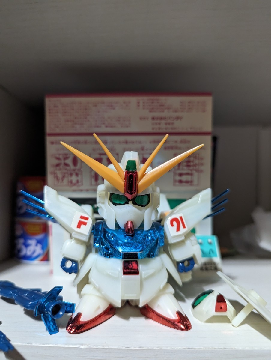 元祖SD ガンダムF91 蓄光 メッキ 限定版 元祖SDガンダム 限定版「ガンダムF91 蓄光&メッキver.」(組み立て済み